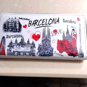 Barcelona Spain Women's Wallet Holds Cash & Cards